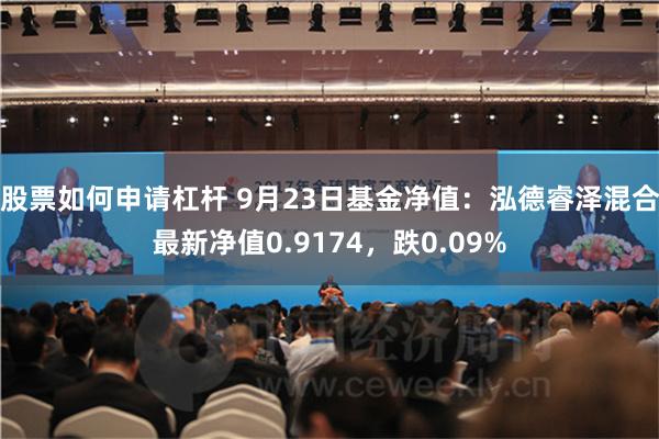 股票如何申请杠杆 9月23日基金净值：泓德睿泽混合最新净值0.9174，跌0.09%